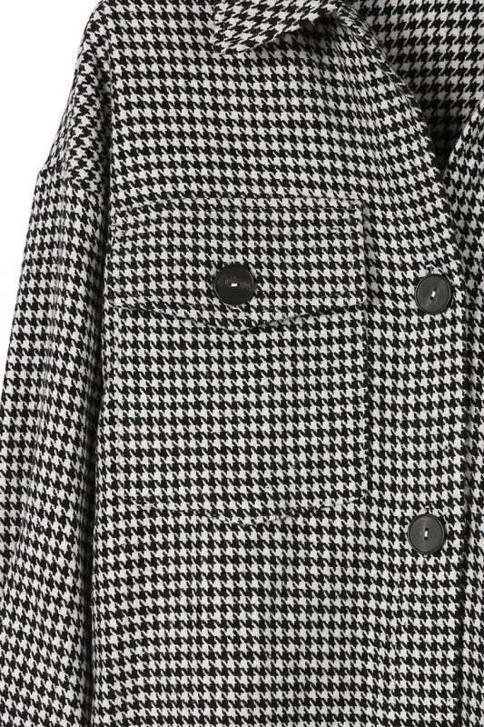 LULA HOUNDSTOOTH SHACKET [ONLINE EXCLUSIVE]