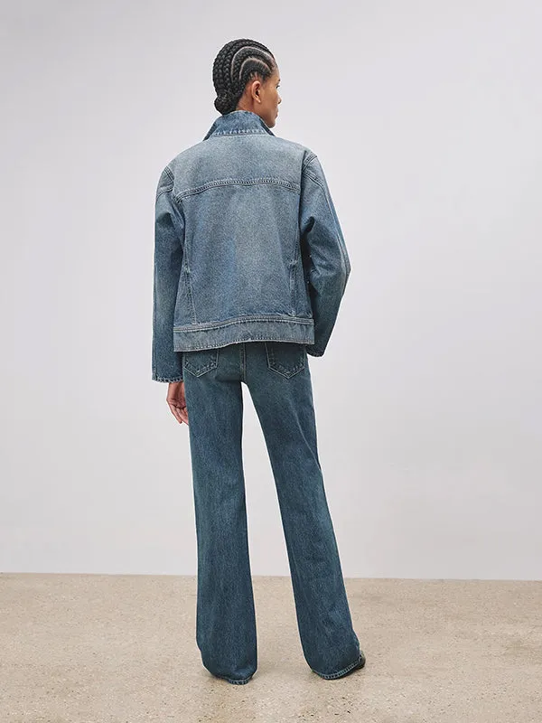 Marilou Denim Jacket in Ocean Wash