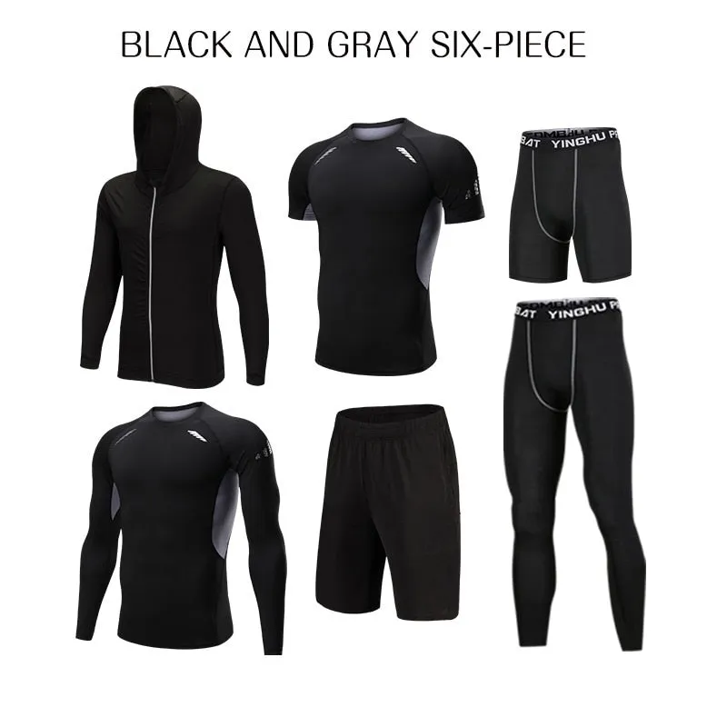 Men's Tracksuit Compression Sports Suit Gym Fitness Clothes