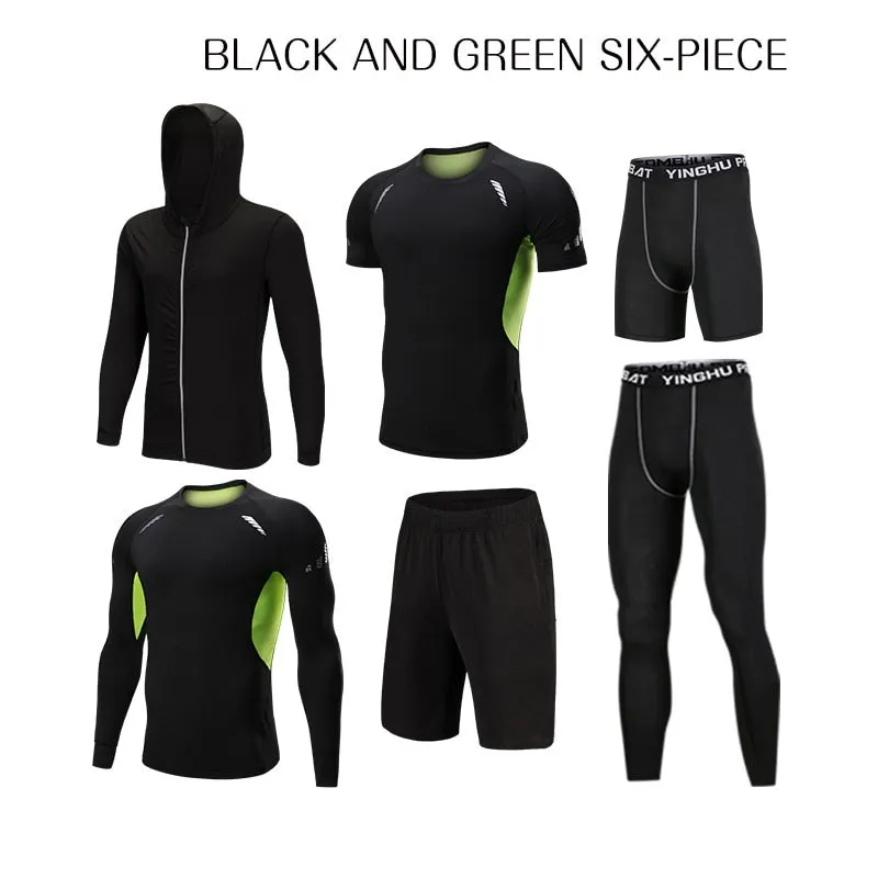 Men's Tracksuit Compression Sports Suit Gym Fitness Clothes