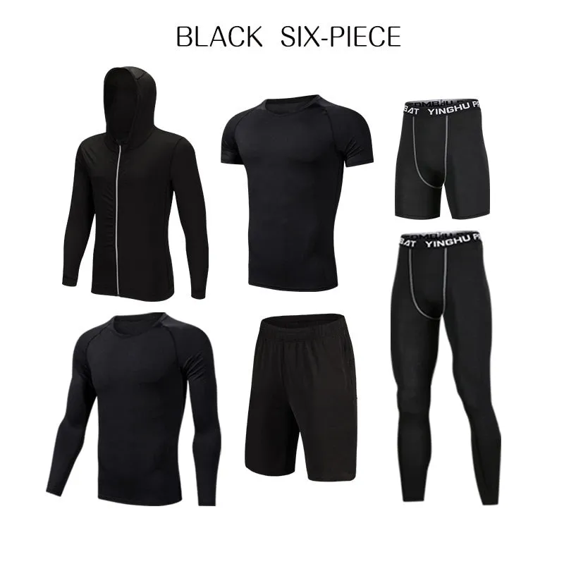 Men's Tracksuit Compression Sports Suit Gym Fitness Clothes