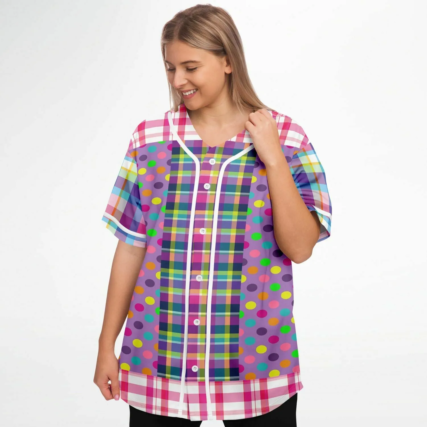 Mercury Retrograde Plaid Button Front Jersey