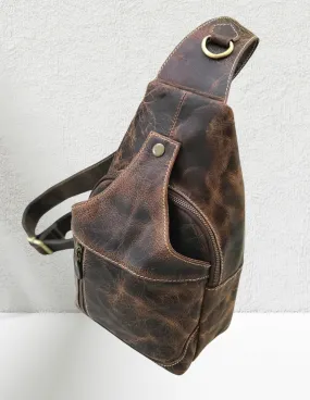 Modern Leather Chest Bag - Crunch Buffalo