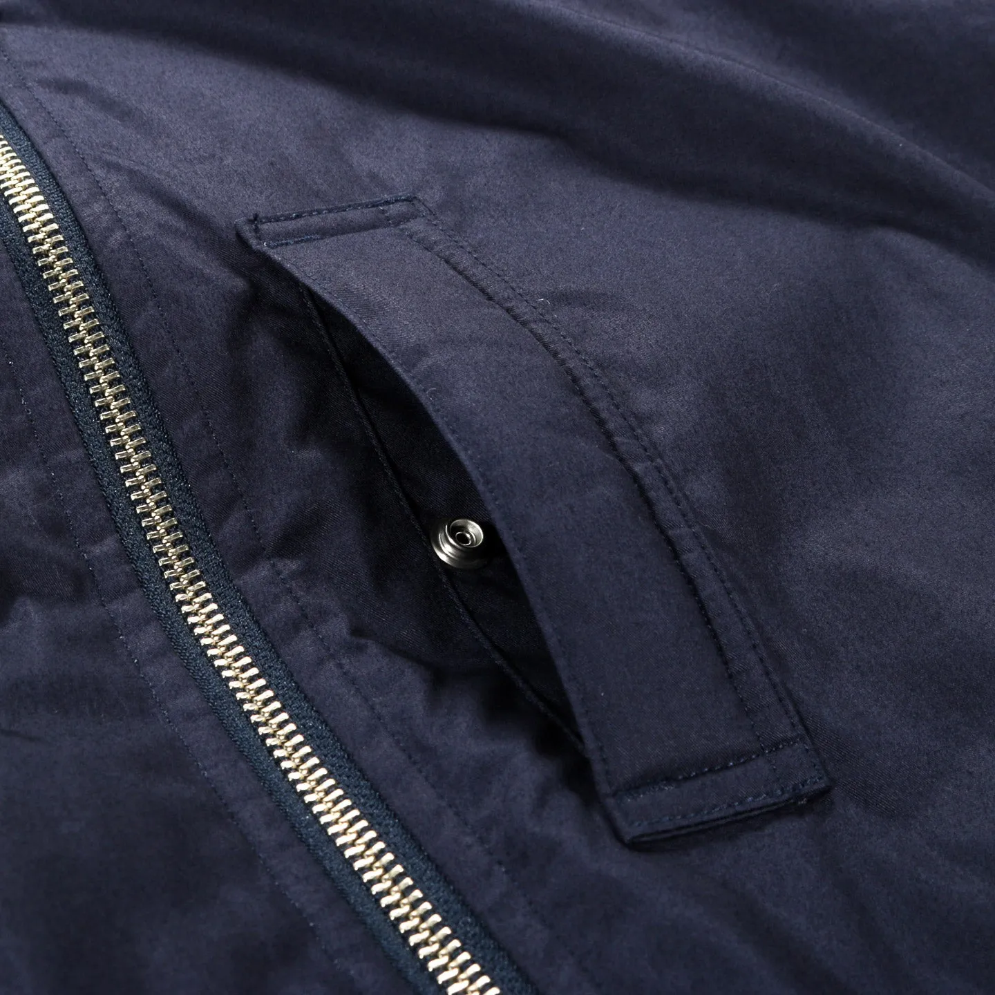 NANAMICA INSULATION VARSITY JACKET NAVY