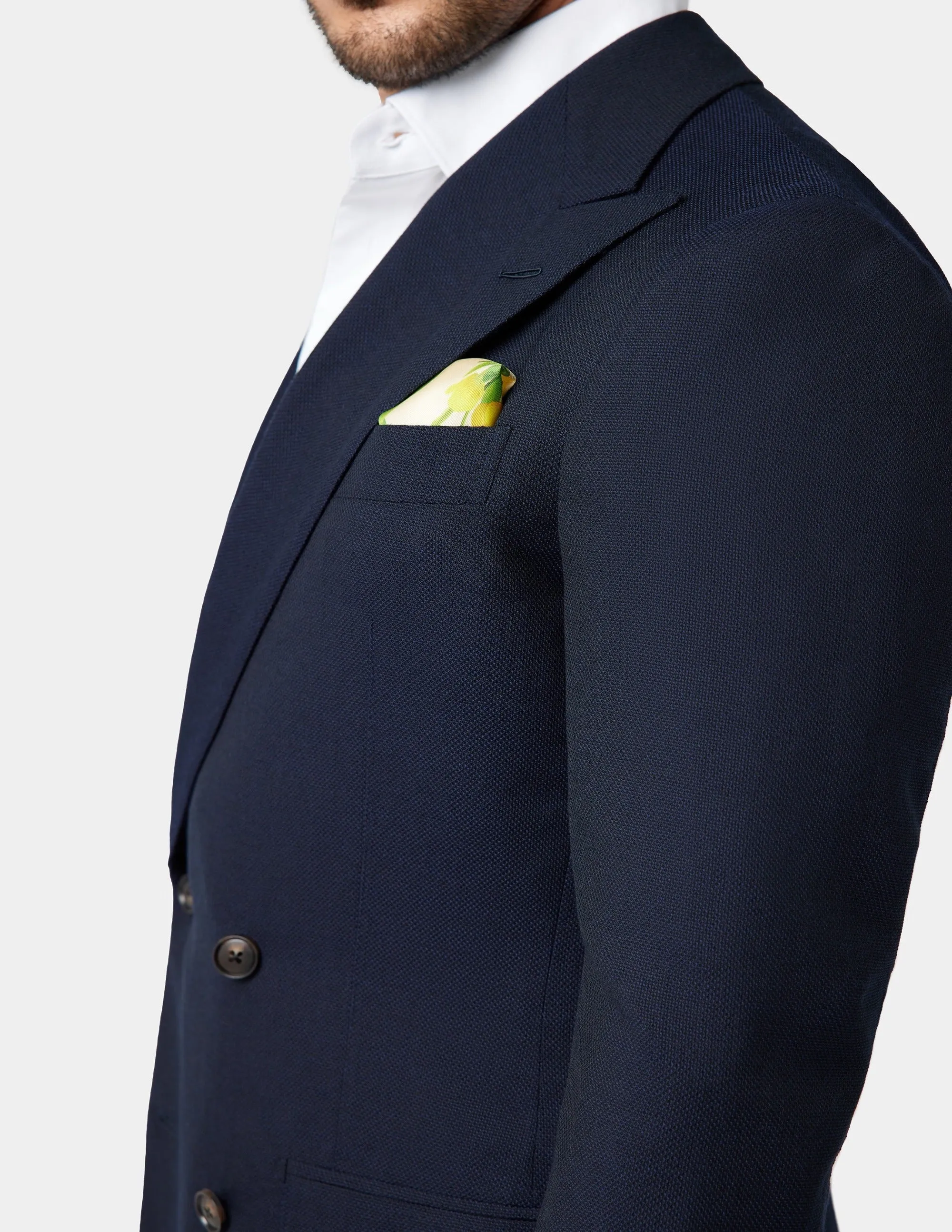 Navy Blue Double Breasted Suit