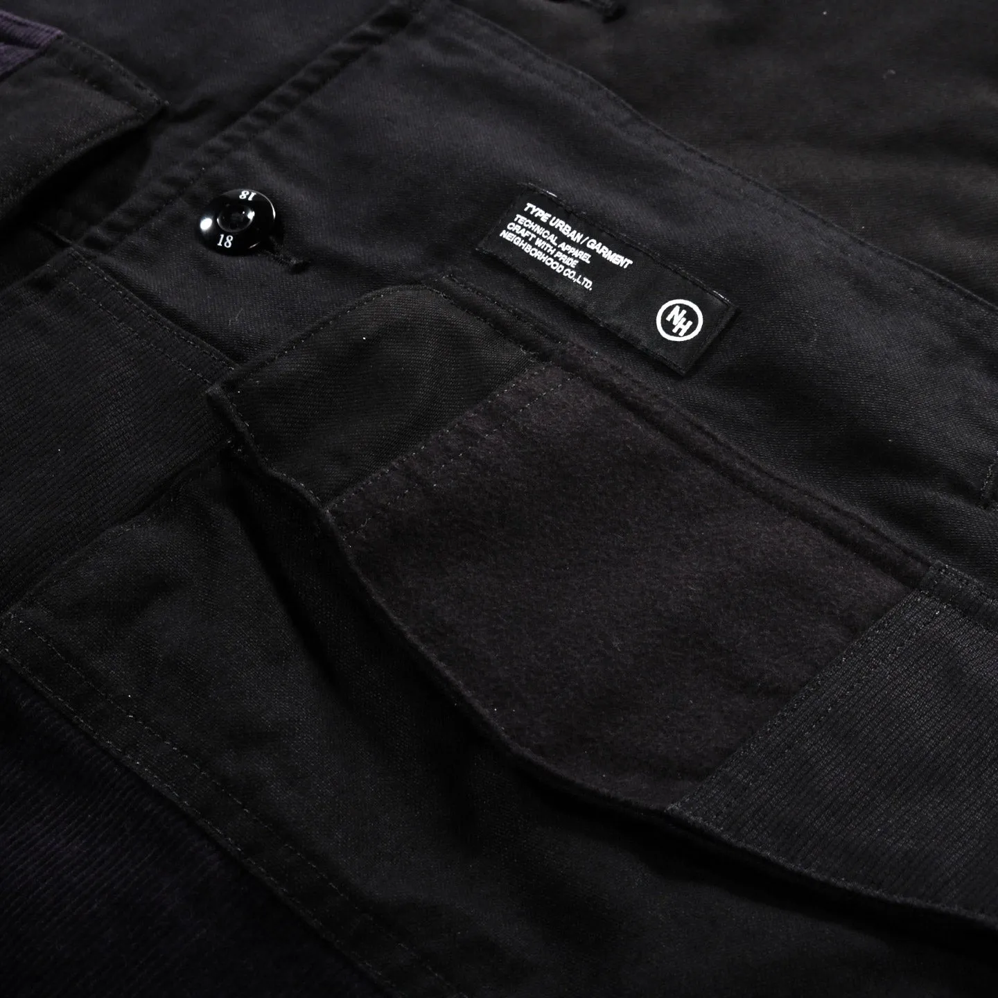 NEIGHBORHOOD PATCHWORK JACKET BLACK