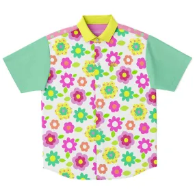 Oopsie Daisy Short Sleeve Button Down Shirt