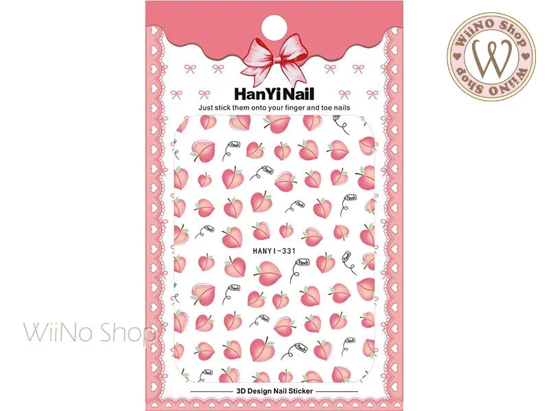 Peach Adhesive Nail Art Sticker - 1 pc (HY-331)