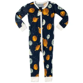 Planets Zipper Footed PJ