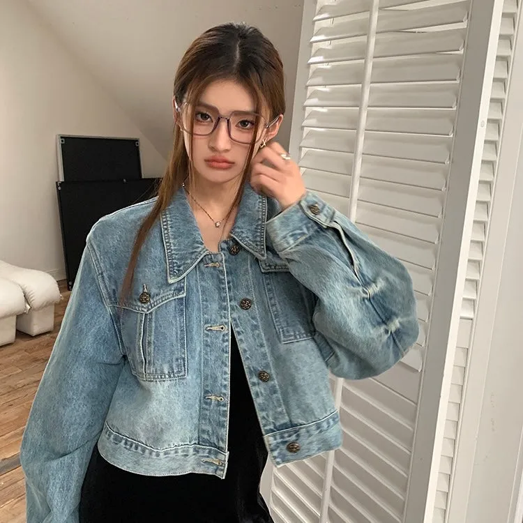 Retro Blue Denim Jacket