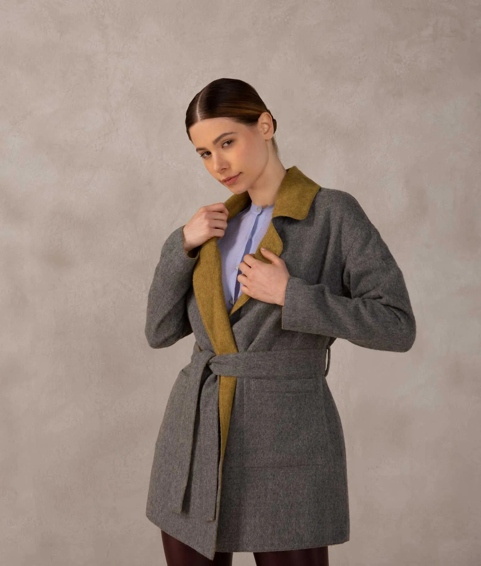 Reversible Wrap Coat