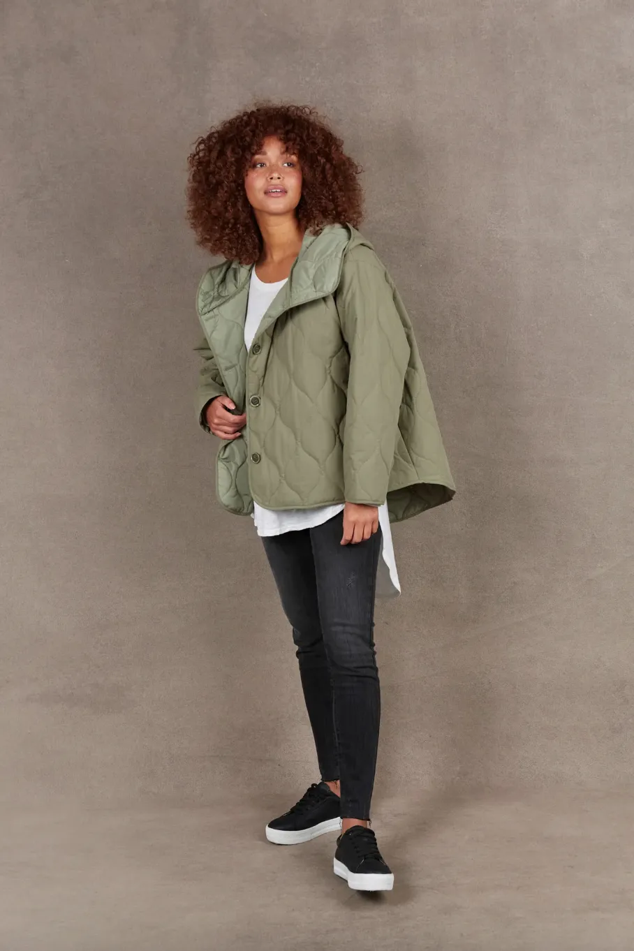 Ribe Hooded Jacket, Sage