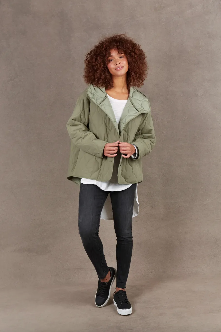 Ribe Hooded Jacket, Sage