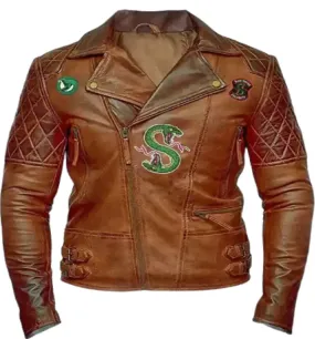 Riverdale Leather Brown South Side Jacket For Men