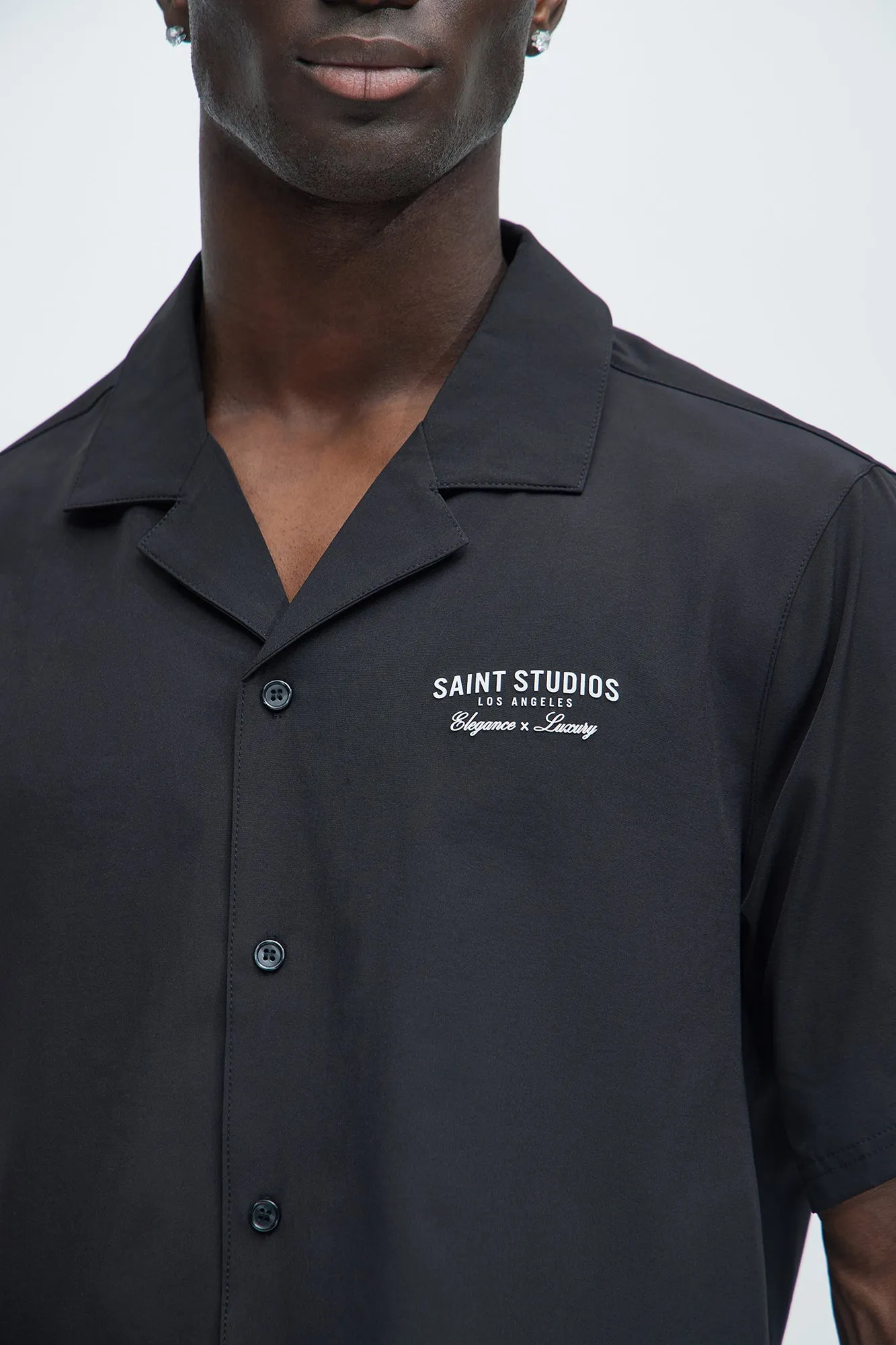 Saints Graphic Shirt - Black