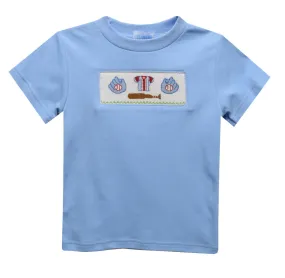 Smocked Tee - Baseball