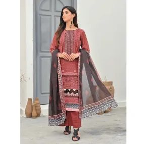 Sophia Lawn Printed Embroidered Unstitched 3Pcs Suit - 2