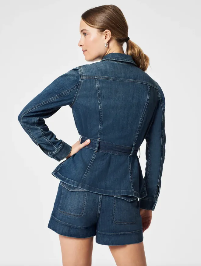 SPANX Tie-Front Jean Shirt Jacket