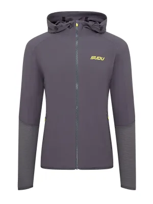 SRJ FZ 01 Run Full Zip Jacket - Grey/Yellow