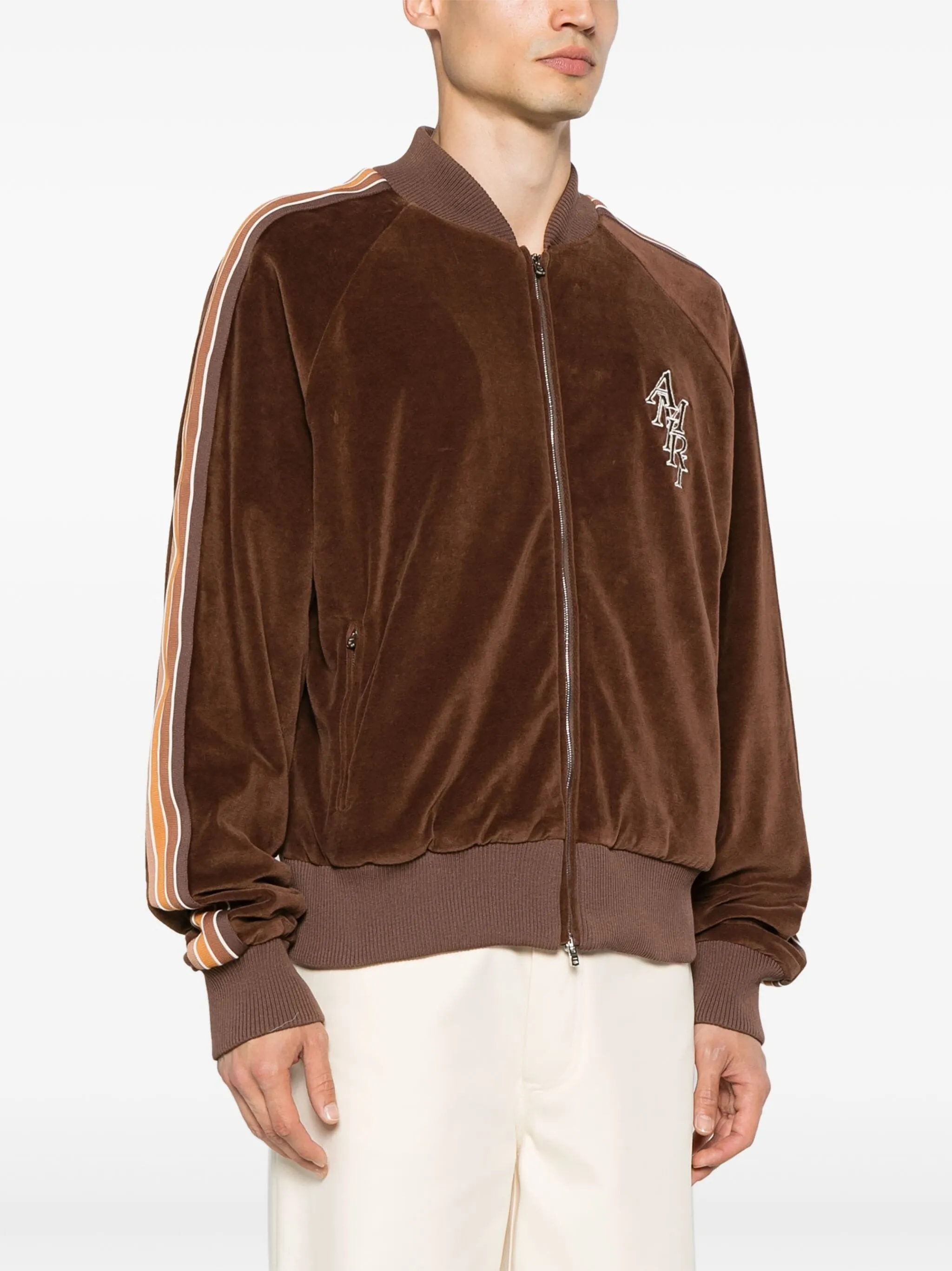 STACK VELOUR VELVET TRACK JACKET