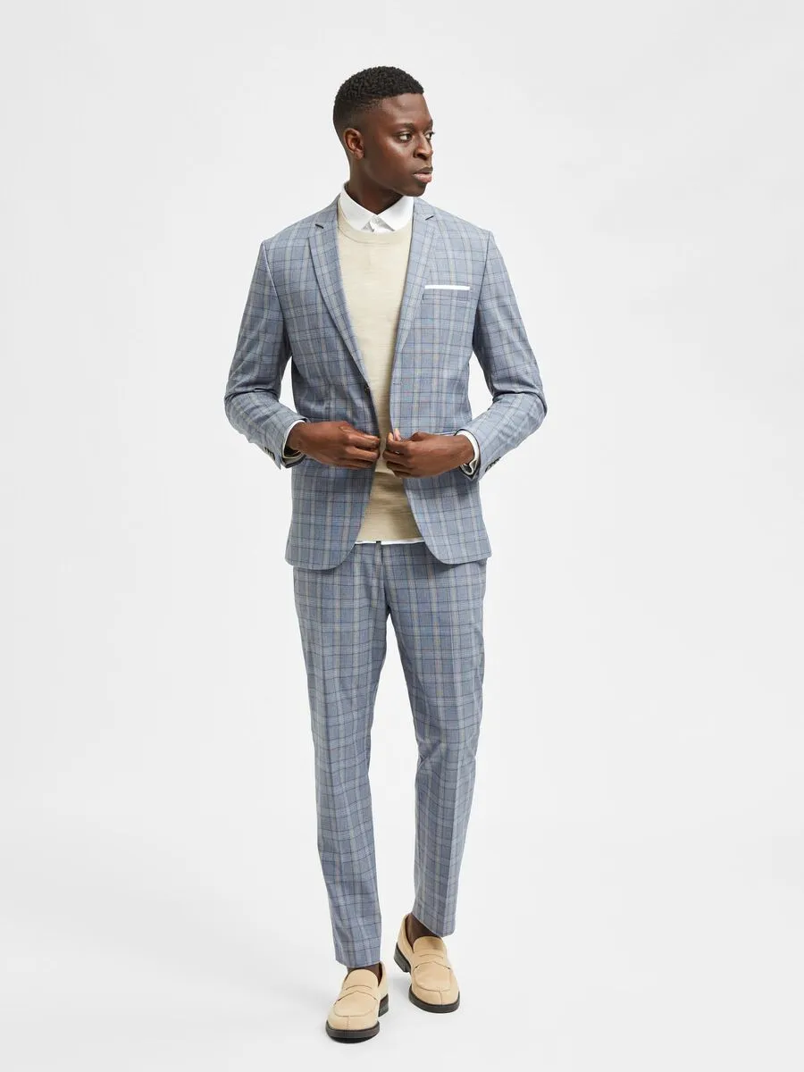 Suit - light Blue Check 2Piece  Suit