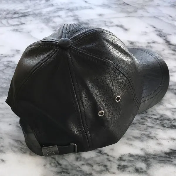 Sweat Active Vegan Leather Baseball Cap Black