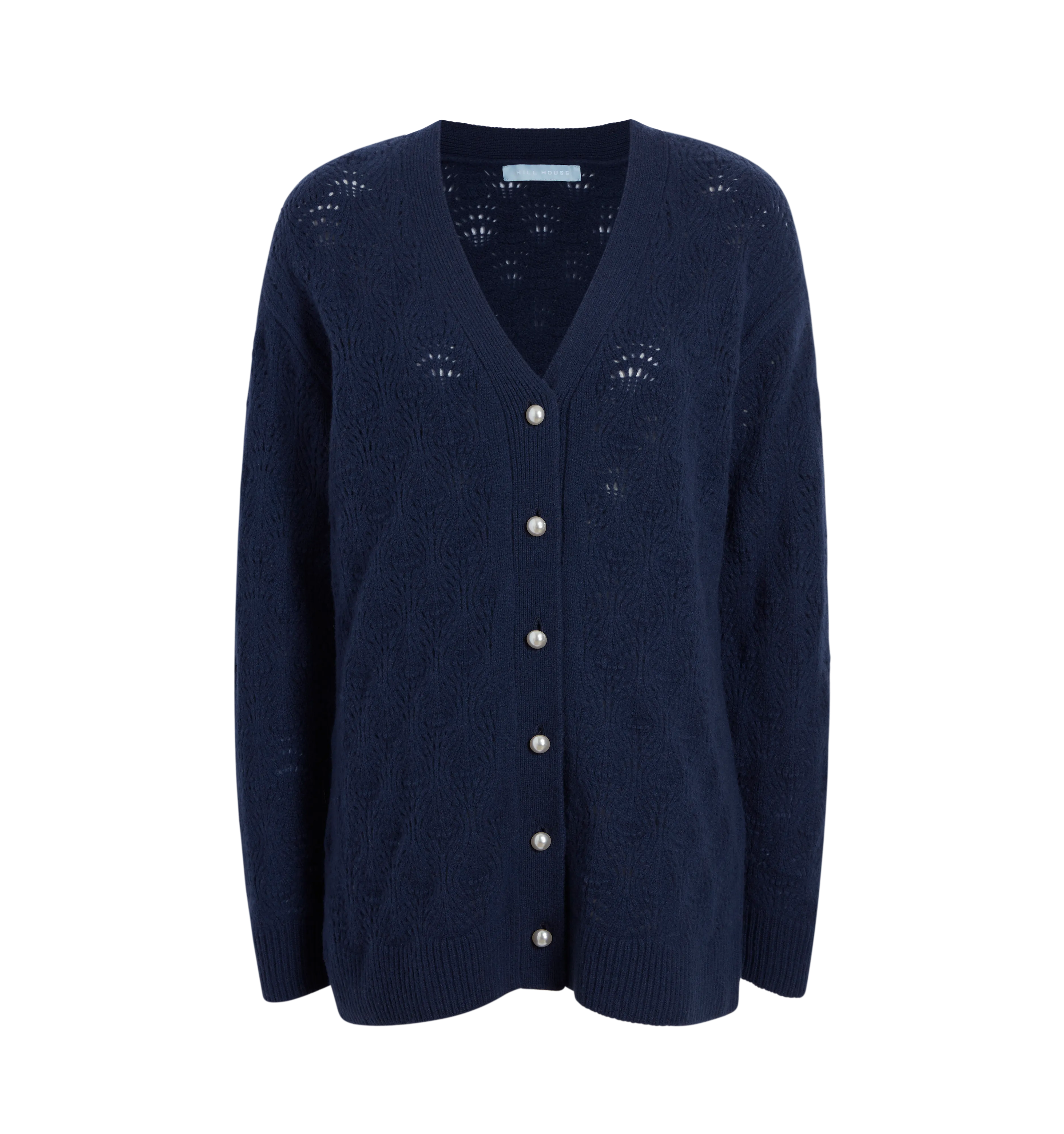 The Grandpa Cardigan - Navy Merino Wool