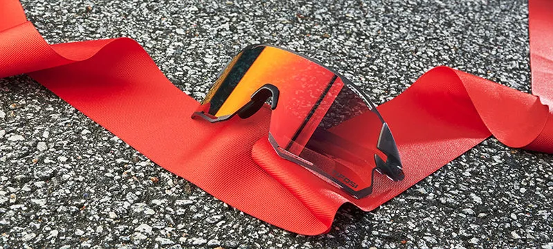 Tifosi Rail Race Satin Vapor Sunglasses - Clarion Red/Clear