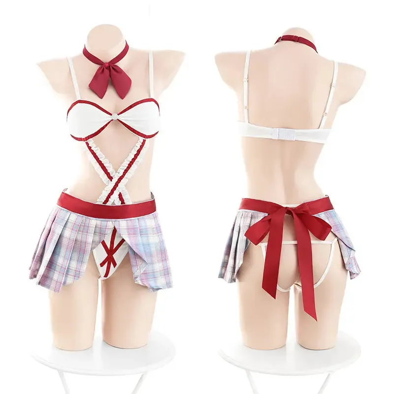 Uniform Cosplay Plaid Suit