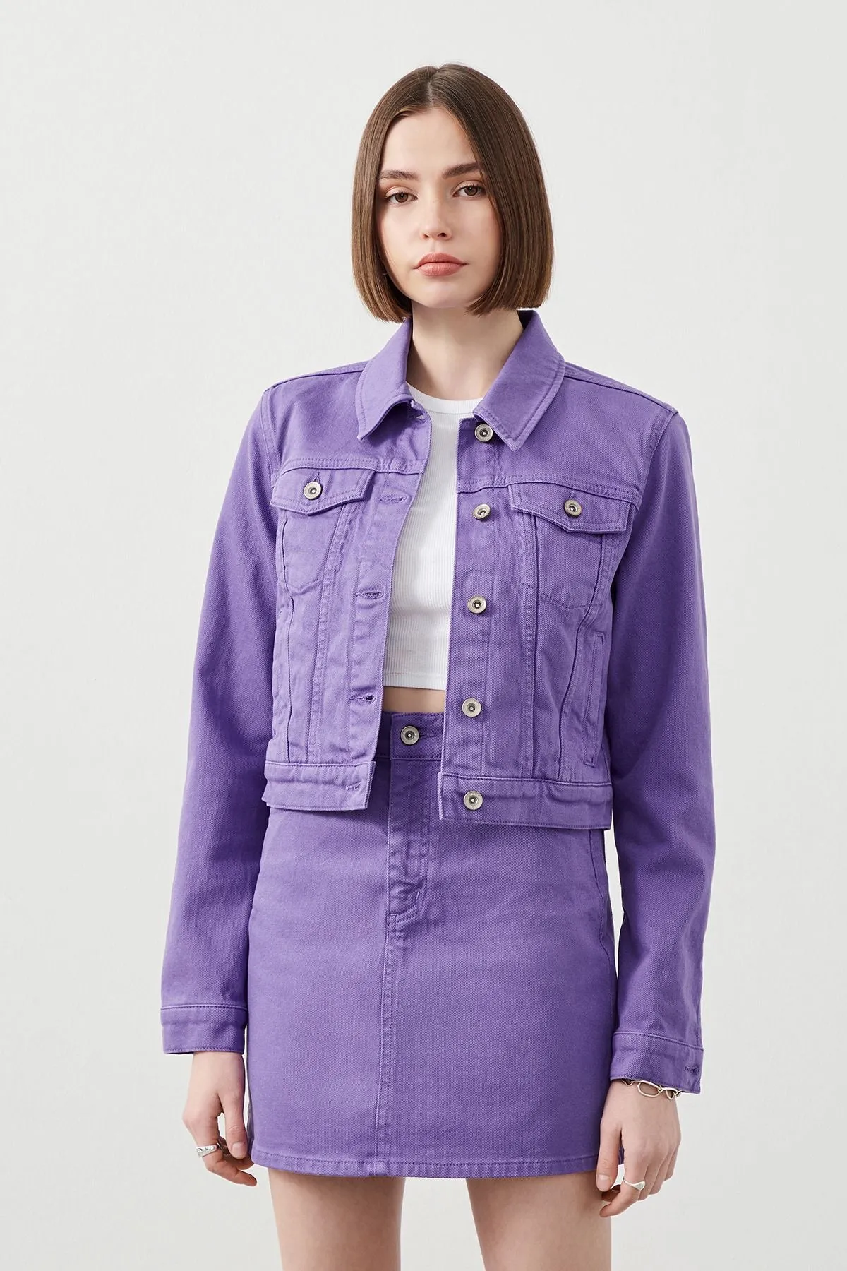 Violet Crop Purple Women’s Jacket