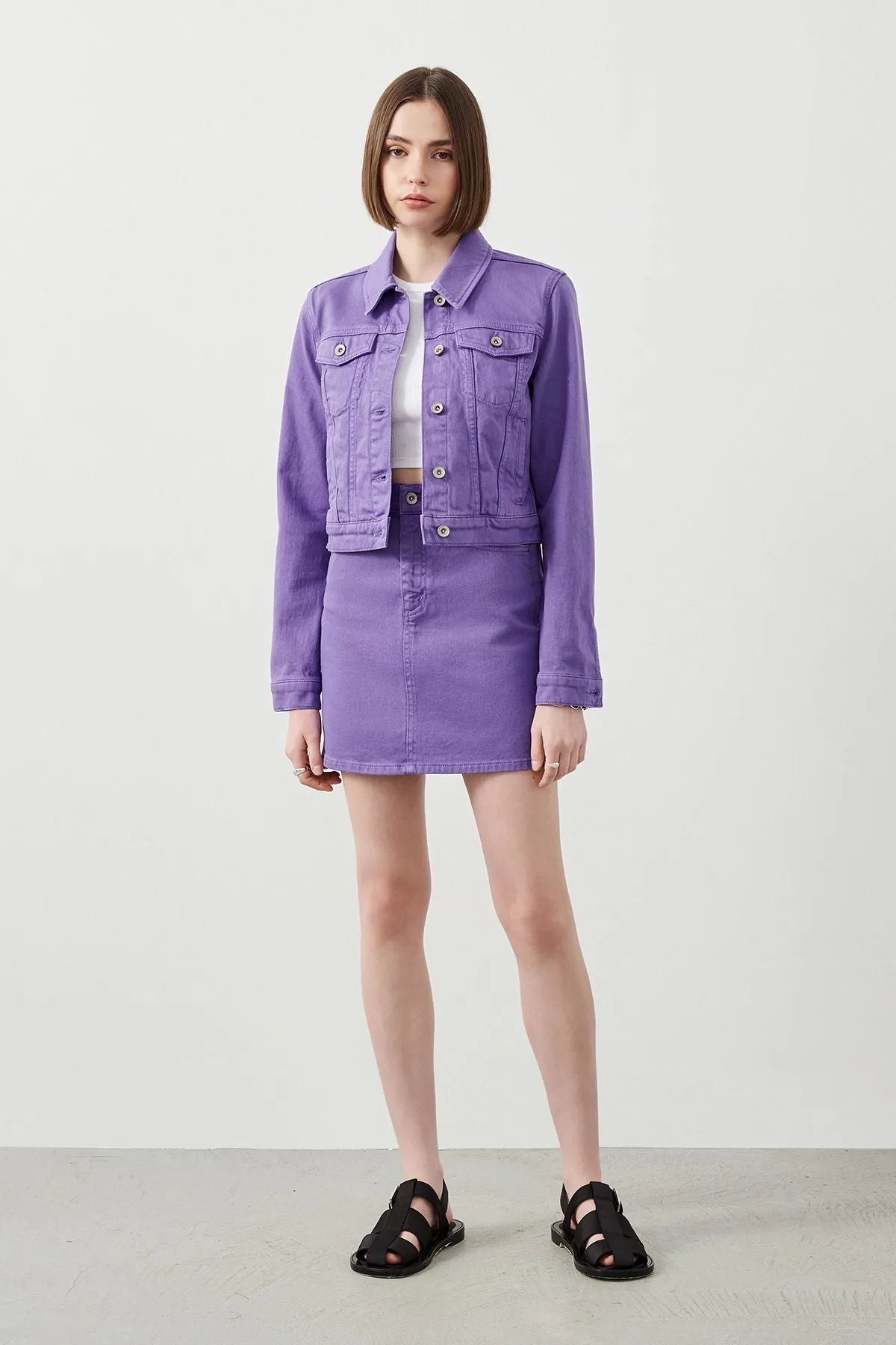 Violet Crop Purple Women’s Jacket