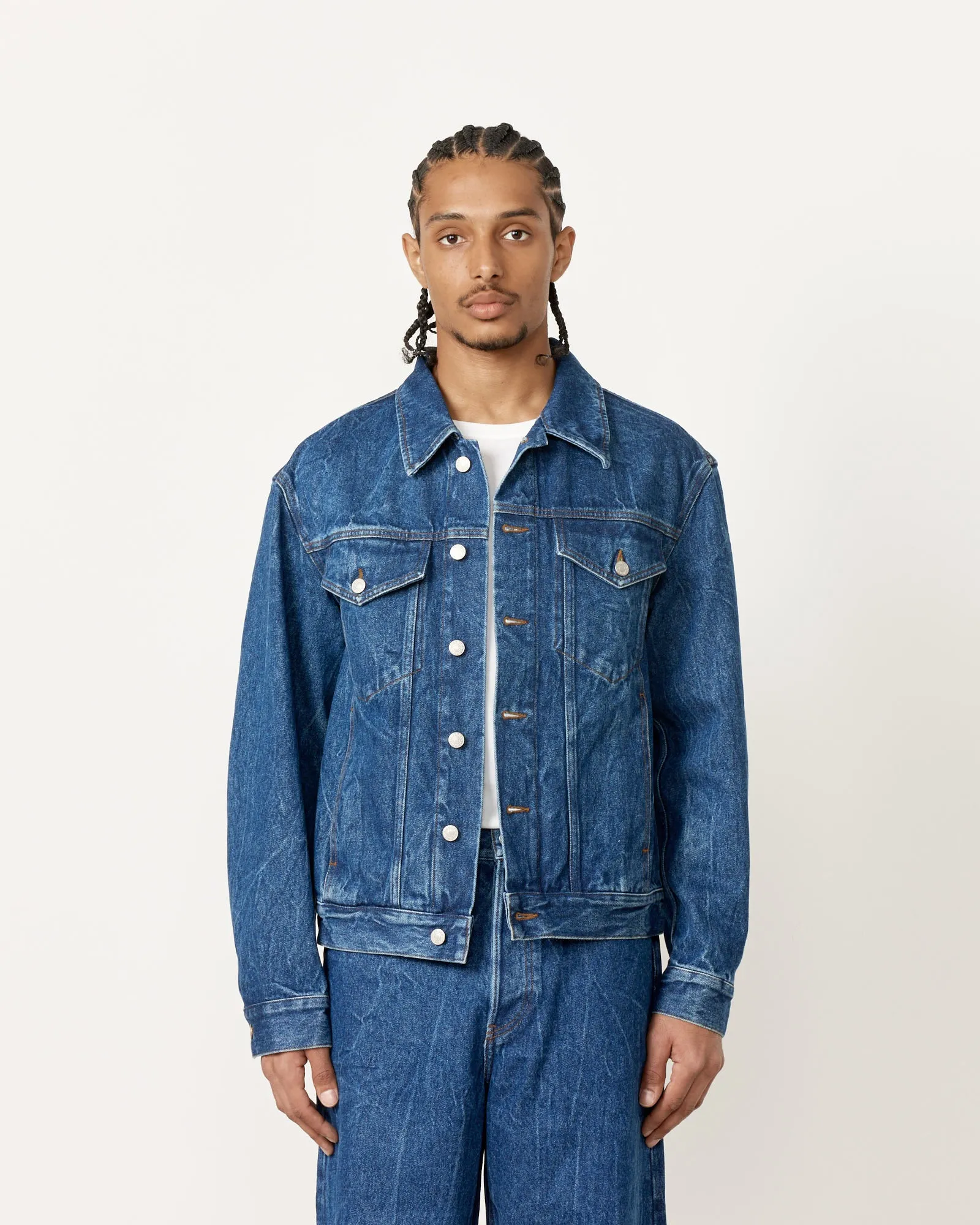 Vuskin Denim Jacket in Blue