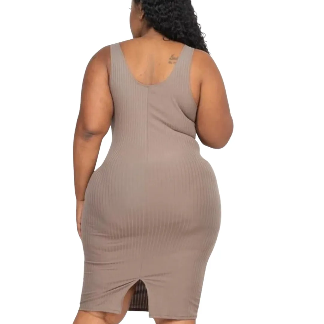 WOMEN SEXY BODYCON PLUS SIZE DRESS