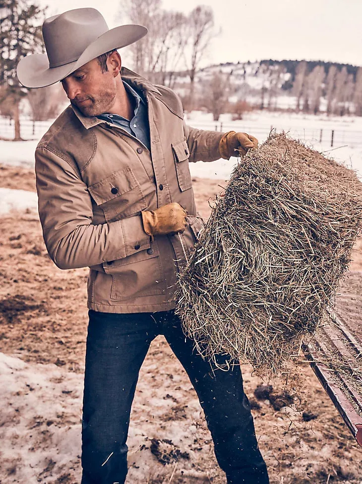 Wrangler Men's Corduroy Yoke Lined Barn Coat