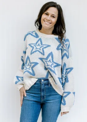 X Blue Star Sweater