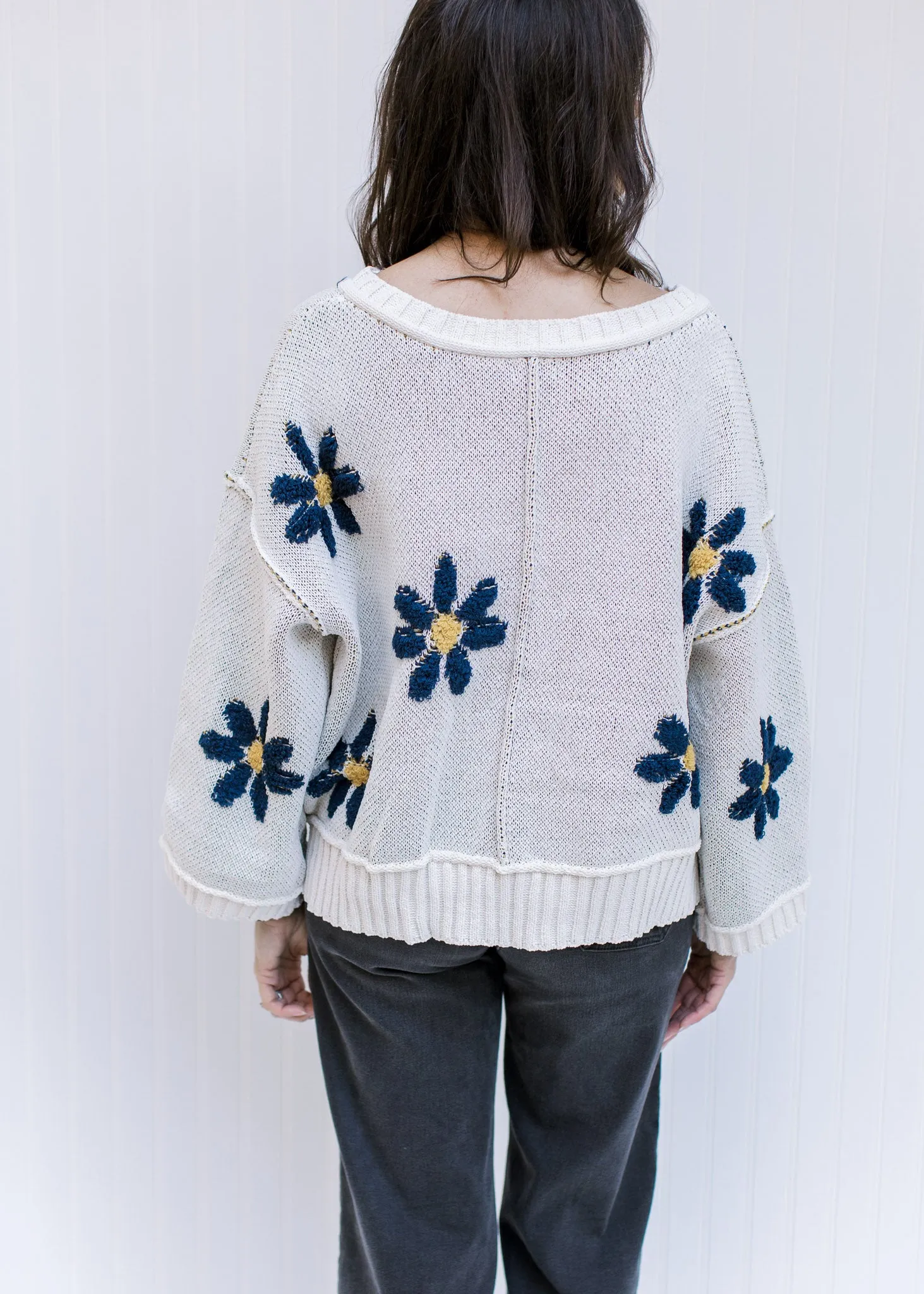 X Daisy Me Ivory Sweater