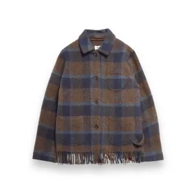 YMC Labour Chore Fringe Jacket brown multi