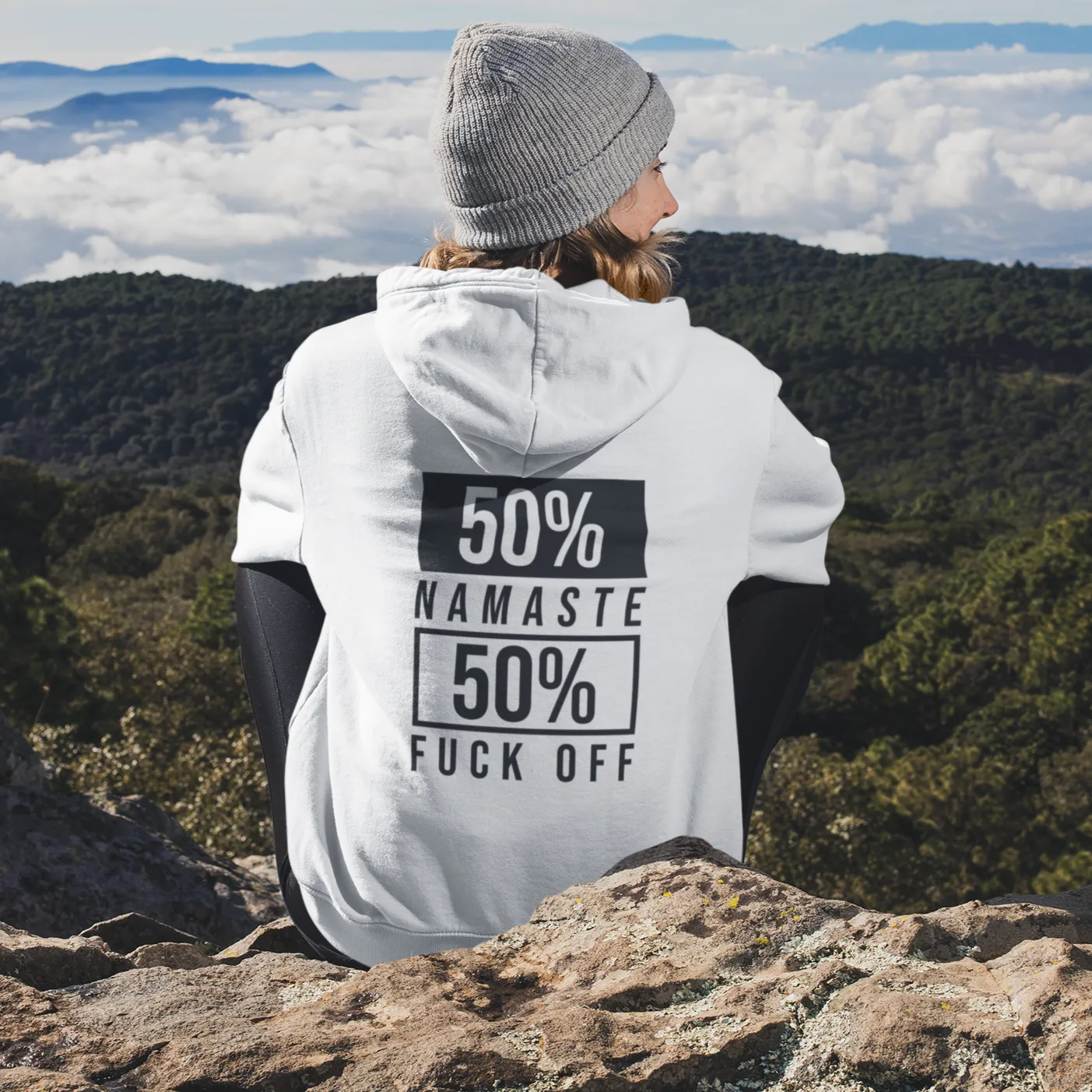 Zipper Hoodie - 50 % Namaste -